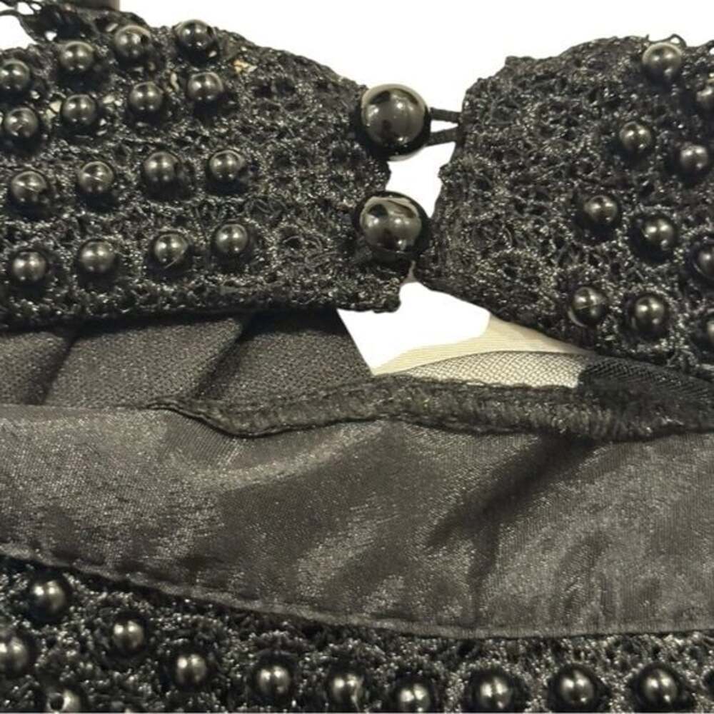 Elegant Black Lace Long Sleeve Blouse - Picture 6 of 14
